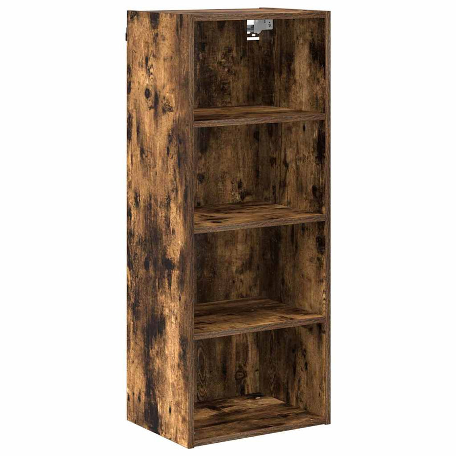 Hangkast Riga Gerookt eiken 40 x 29,5 x 100 cm Bewerkt hout