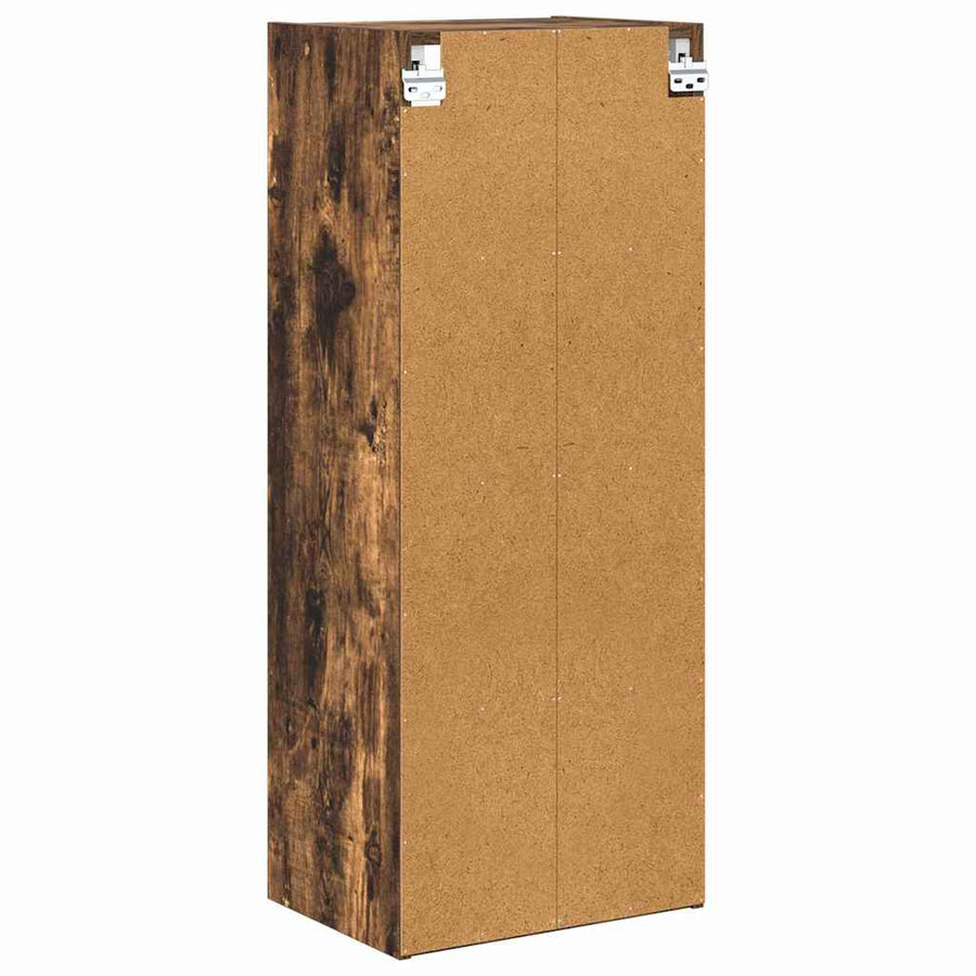 Hangkast Riga Gerookt eiken 40 x 29,5 x 100 cm Bewerkt hout
