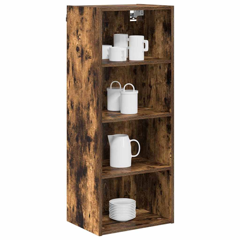 Hangkast Riga Gerookt eiken 40 x 29,5 x 100 cm Bewerkt hout