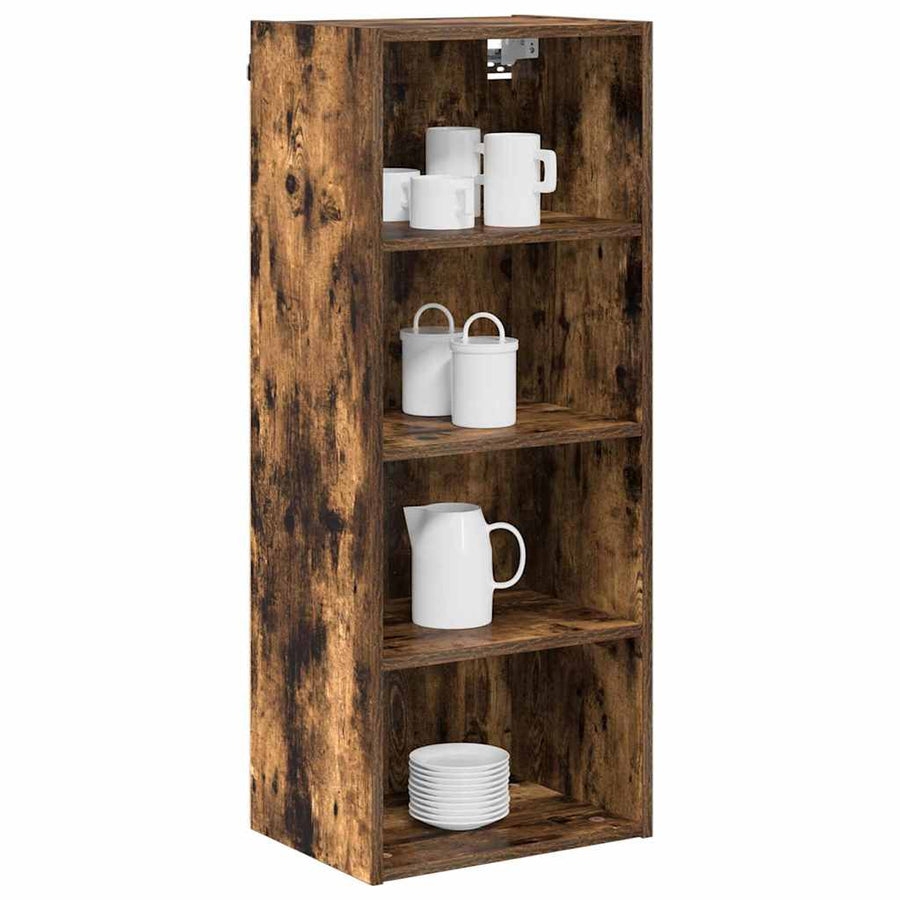 Hangkast Riga Gerookt eiken 40 x 29,5 x 100 cm Bewerkt hout