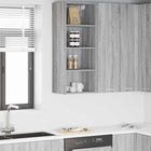 Wall Cabinet Gray Sonoma 40 x 29.5 x 100 cm Engineered Wood