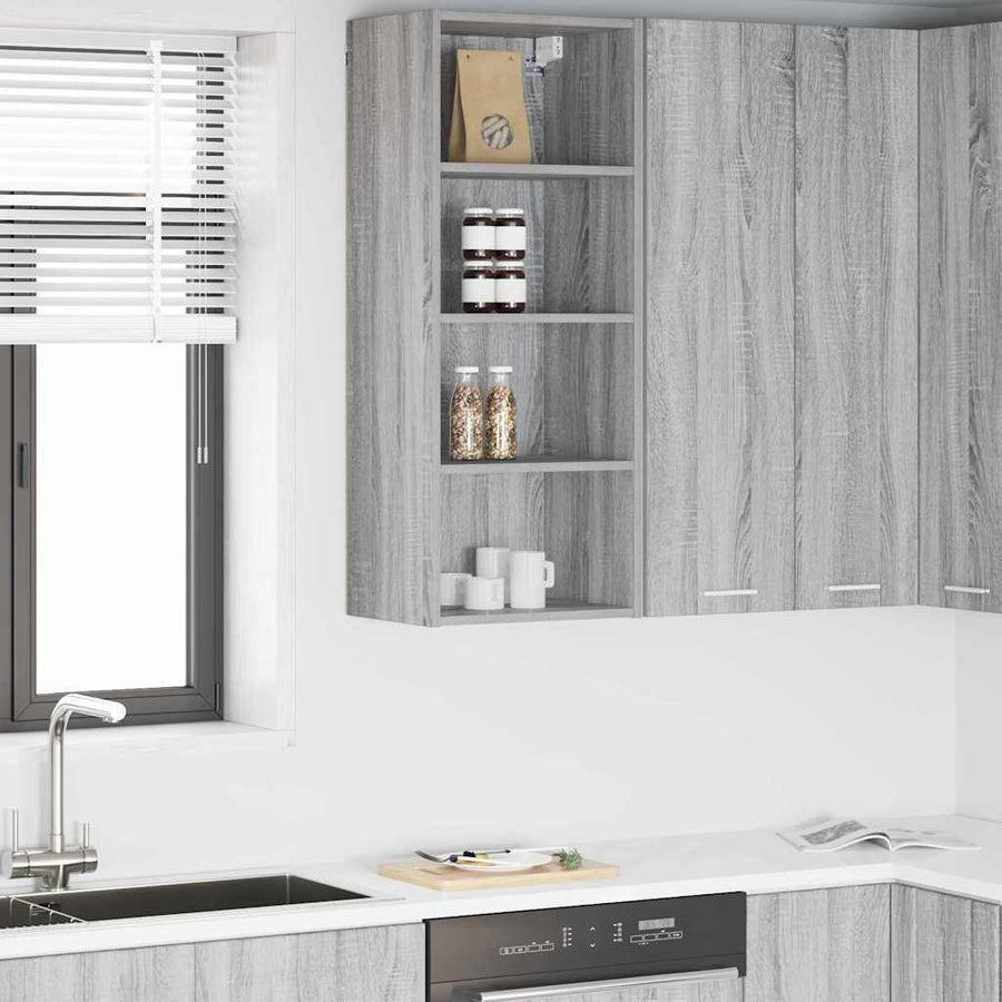 Hangkast Riga Grijs Sonoma 40 x 29,5 x 100 cm Bewerkt hout