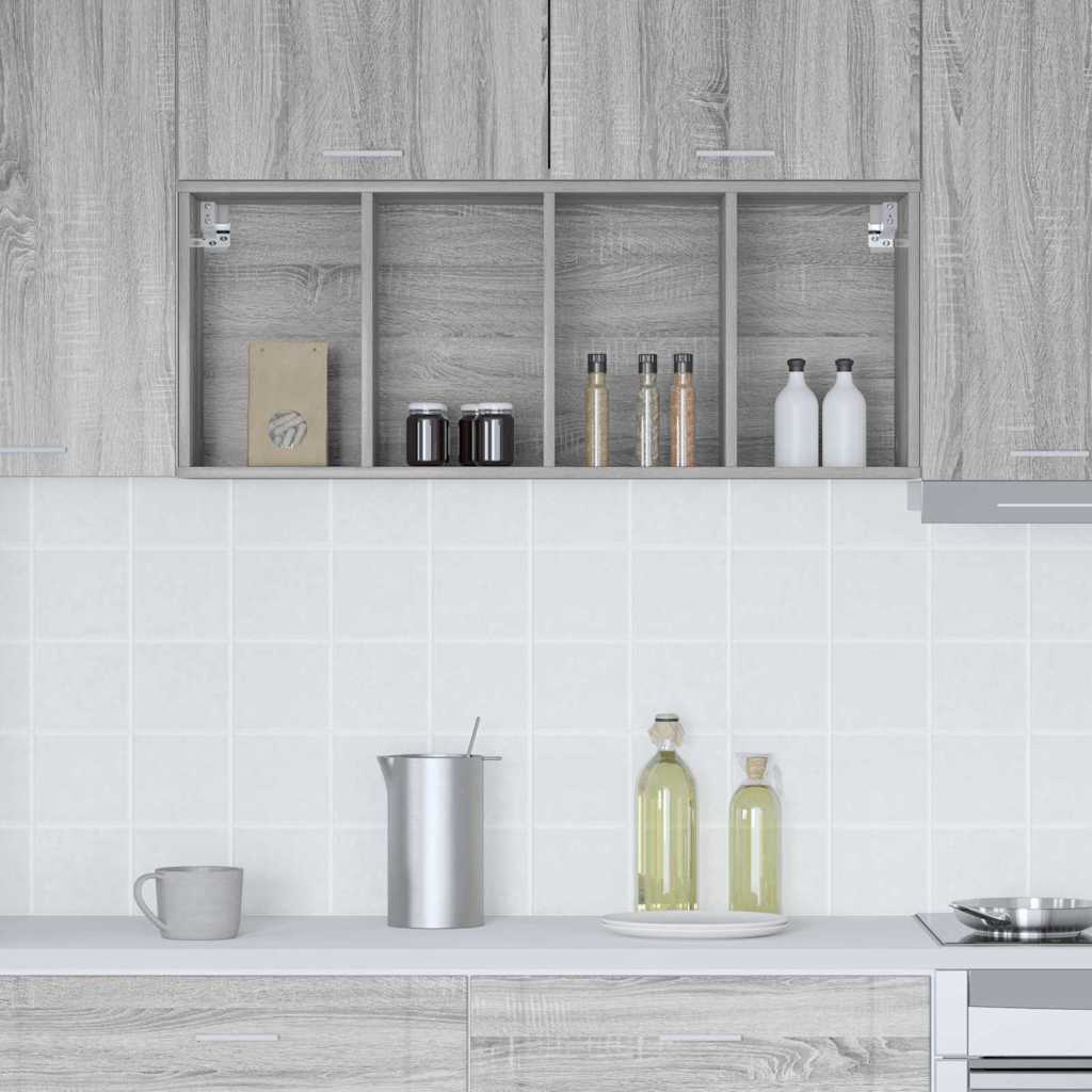 Hangkast Riga Grijs Sonoma 40 x 29,5 x 100 cm Bewerkt hout