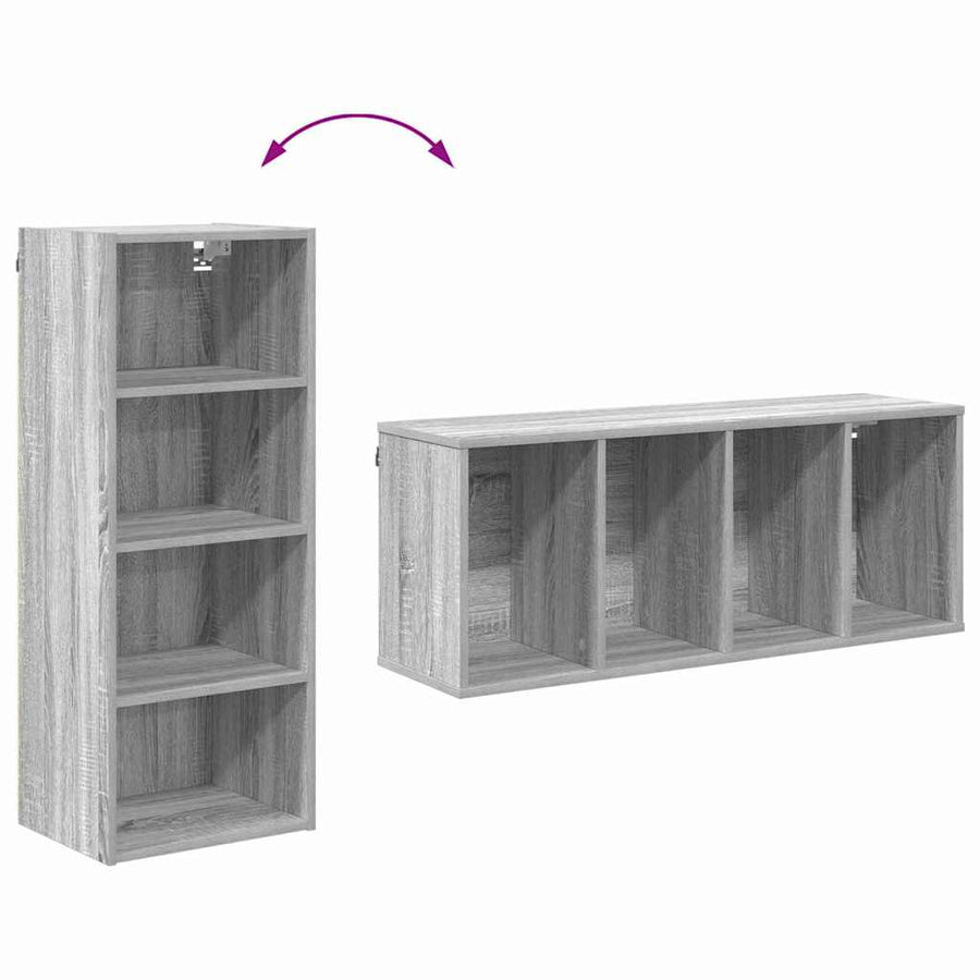 Hangkast Riga Grijs Sonoma 40 x 29,5 x 100 cm Bewerkt hout