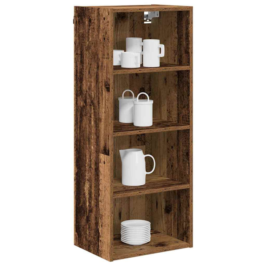 Hangkast Riga Oud Hout 40 x 29,5 x 100 cm Bewerkt hout