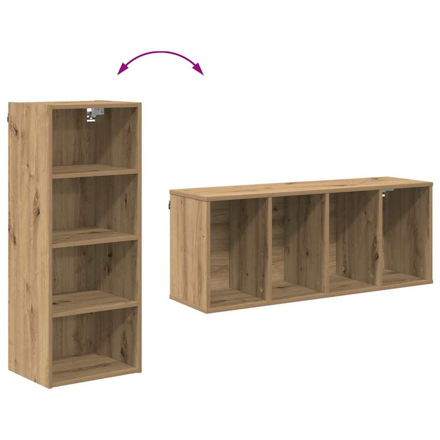 Hangkast Riga Artisan Eiken 40 x 29,5 x 100 cm Bewerkt hout
