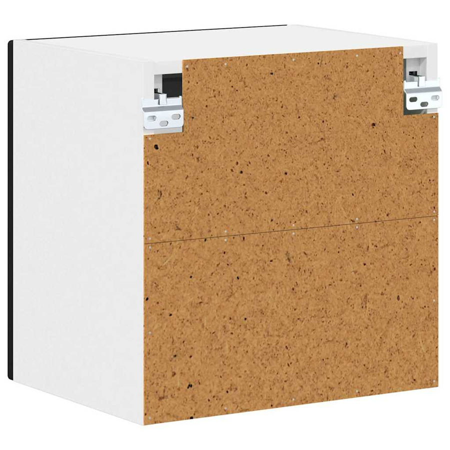 Keukenkast aan de muur 2 pcs Zwart 40 x 31 x 40 cm Bewerkt hout