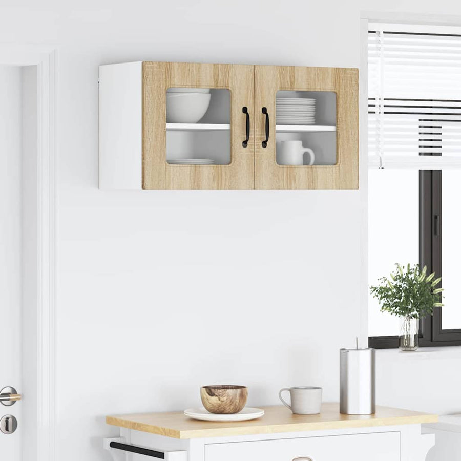 Keukenkast aan de muur 2 pcs Sonoma Eiken 40 x 31 x 40 cm
