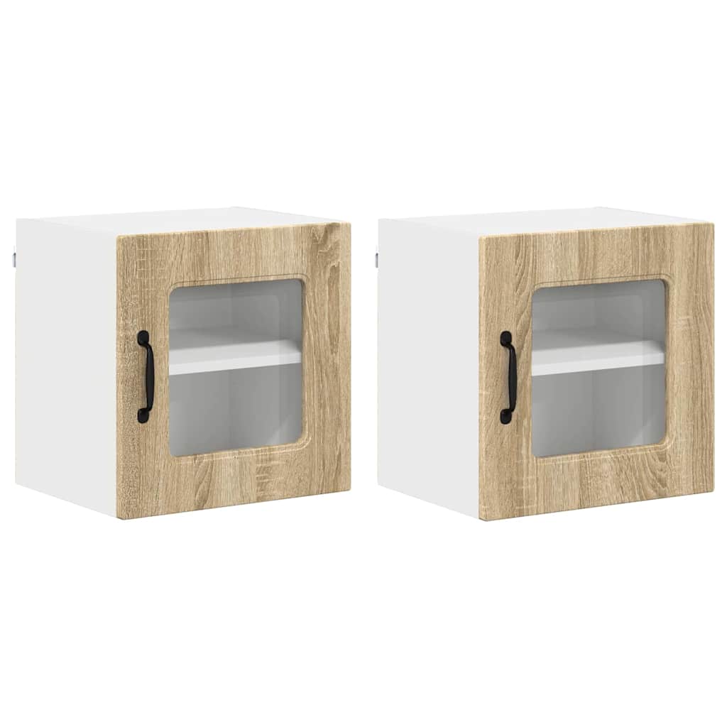 Keukenkast aan de muur 2 pcs Sonoma Eiken 40 x 31 x 40 cm