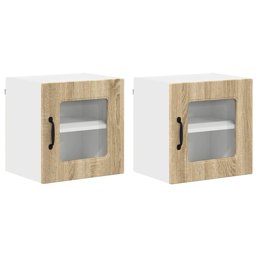 Keukenkast aan de muur 2 pcs Sonoma Eiken 40 x 31 x 40 cm