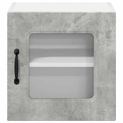 Keukenkast aan de muur Beton Grijs 40 x 31 x 40 cm Bewerkt hout