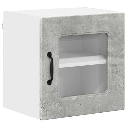 Keukenkast aan de muur 2 pcs Beton Grijs 40 x 31 x 40 cm