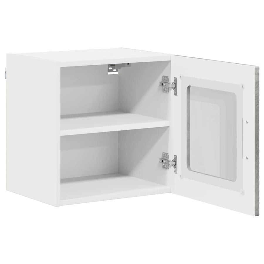 Keukenkast aan de muur 2 pcs Beton Grijs 40 x 31 x 40 cm