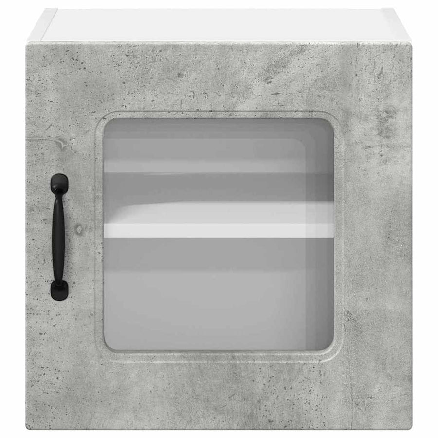 Keukenkast aan de muur 2 pcs Beton Grijs 40 x 31 x 40 cm