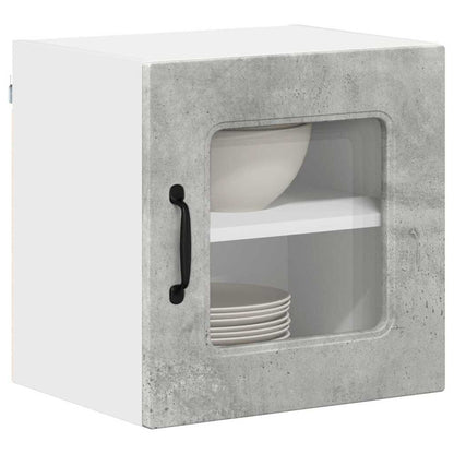 Keukenkast aan de muur 2 pcs Beton Grijs 40 x 31 x 40 cm