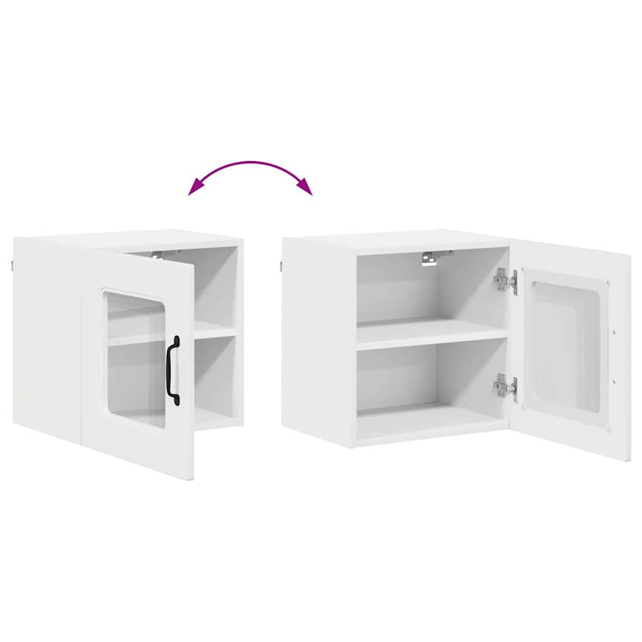 Keukenkast aan de muur met plank Hoogglans wit 40 x 31 x 40 cm
