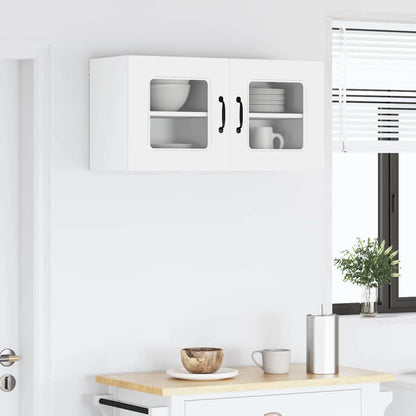 Keukenkast aan de muur 2 pcs Hoogglans wit 40 x 31 x 40 cm