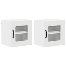 Keukenkast aan de muur 2 pcs Hoogglans wit 40 x 31 x 40 cm