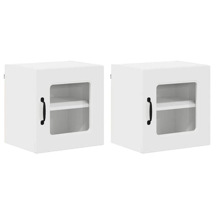 Keukenkast aan de muur 2 pcs Hoogglans wit 40 x 31 x 40 cm