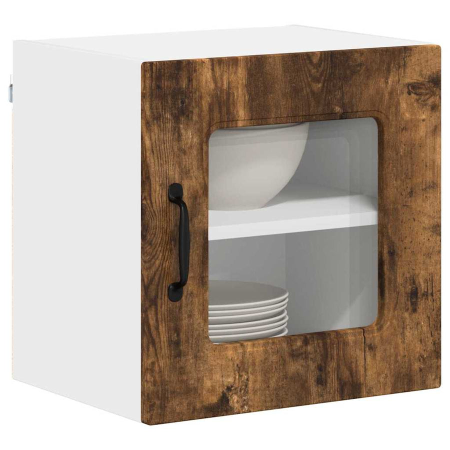 Keukenkast aan de muur met plank Gerookt eiken 40 x 31 x 40 cm