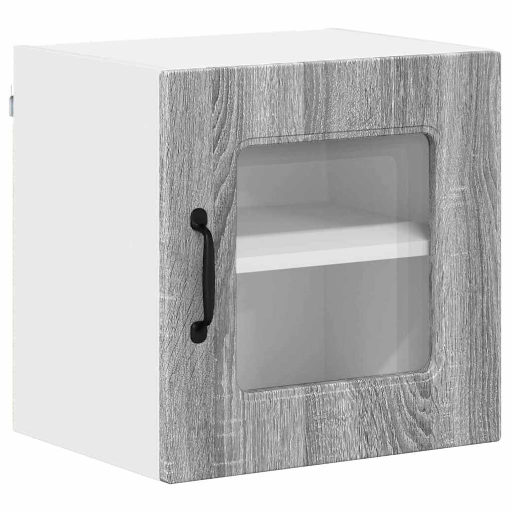 Keukenkast aan de muur met plank Grijs Sonoma 40 x 31 x 40 cm
