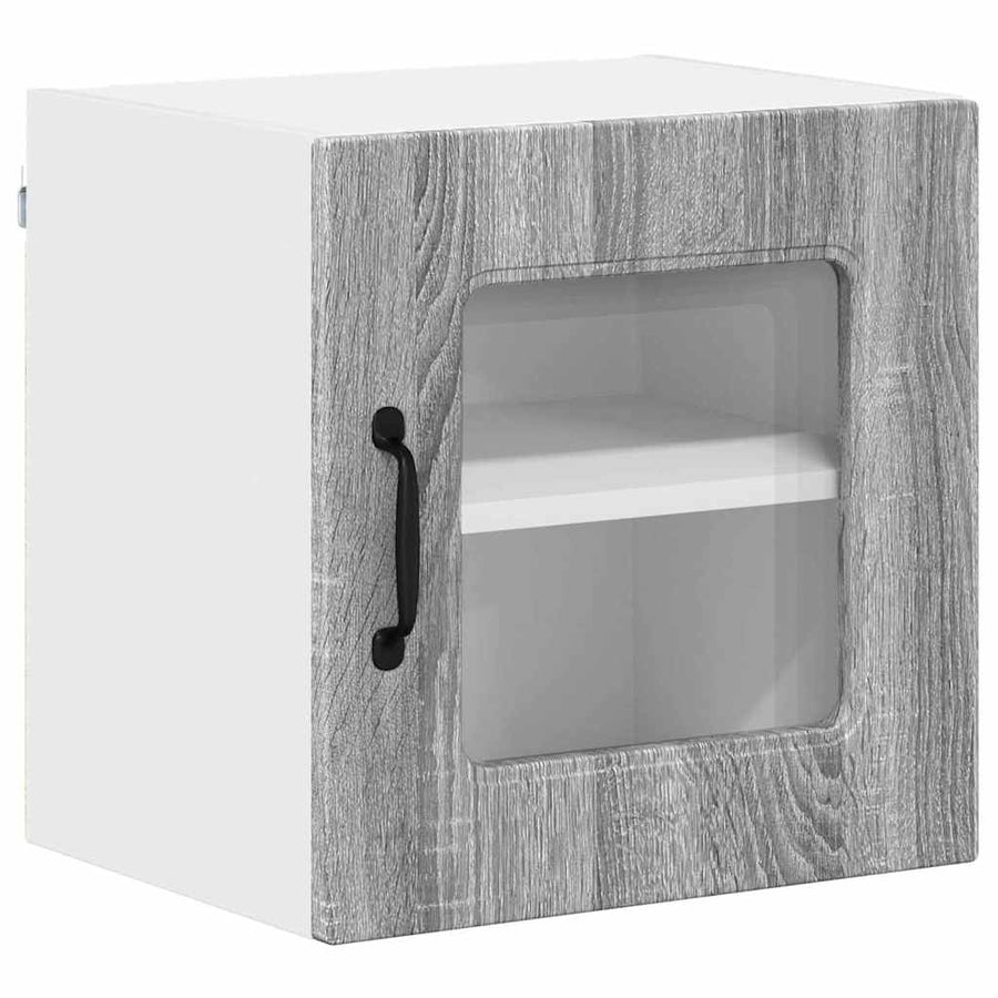 Keukenkast aan de muur met plank Grijs Sonoma 40 x 31 x 40 cm