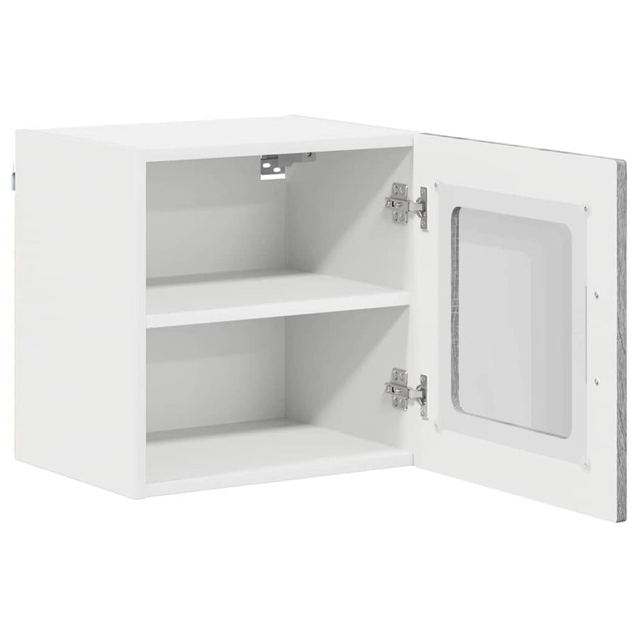 Keukenkast aan de muur met plank Grijs Sonoma 40 x 31 x 40 cm