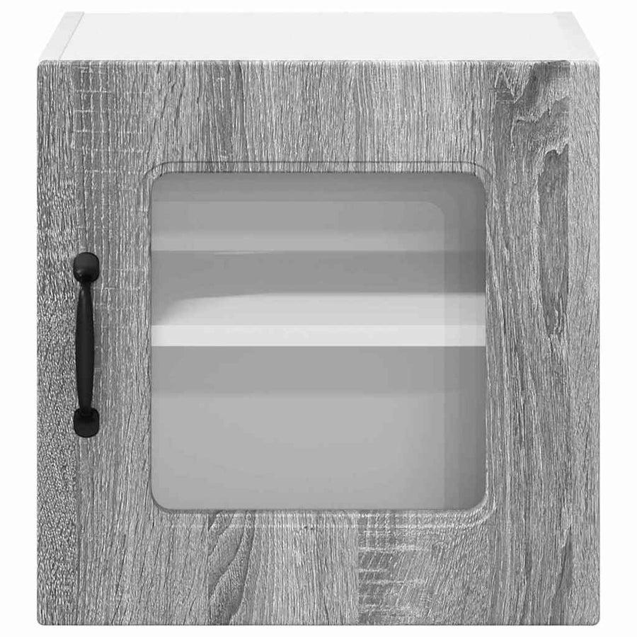 Keukenkast aan de muur met plank Grijs Sonoma 40 x 31 x 40 cm