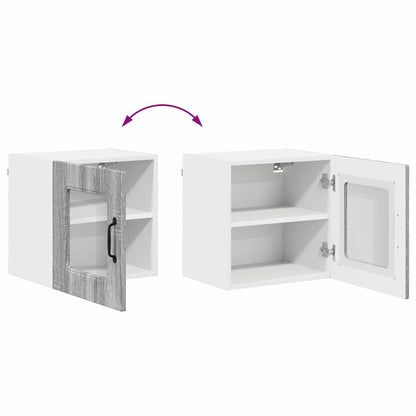 Keukenkast aan de muur met plank Grijs Sonoma 40 x 31 x 40 cm