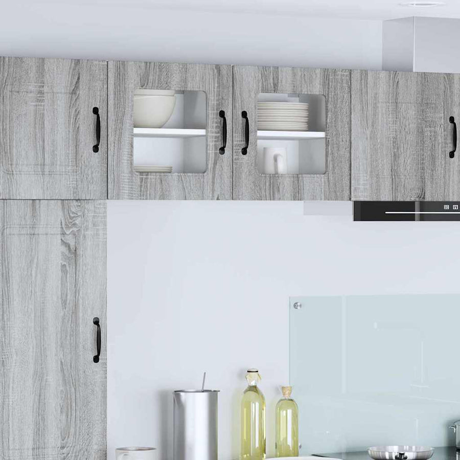 Keukenkast aan de muur 2 pcs Grijs Sonoma 40 x 31 x 40 cm
