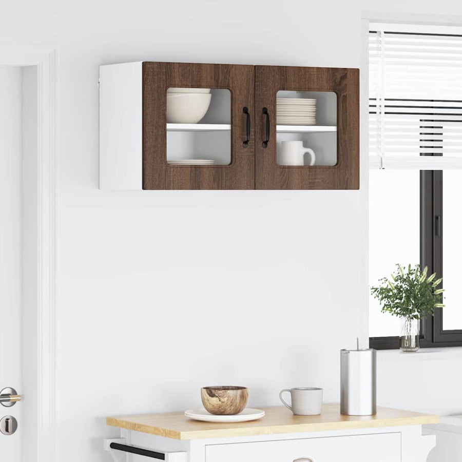 Keukenkast aan de muur Bruin Eiken 40 x 31 x 40 cm Bewerkt hout