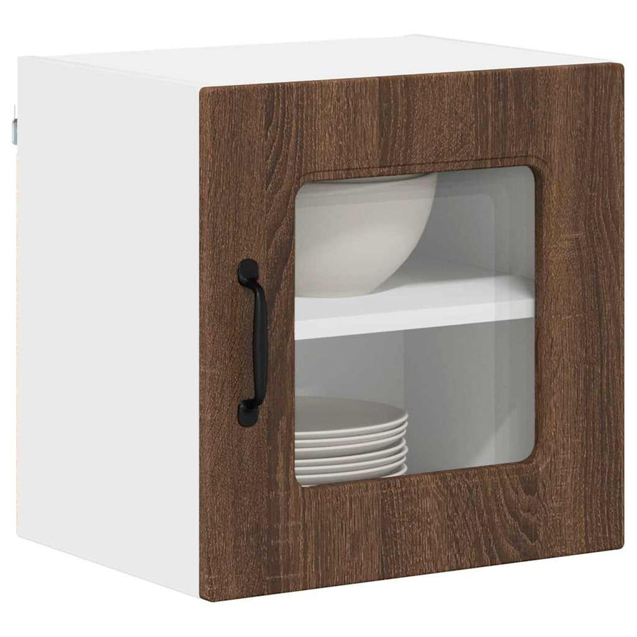 Keukenkast aan de muur 2 pcs Bruin Eiken 40 x 31 x 40 cm