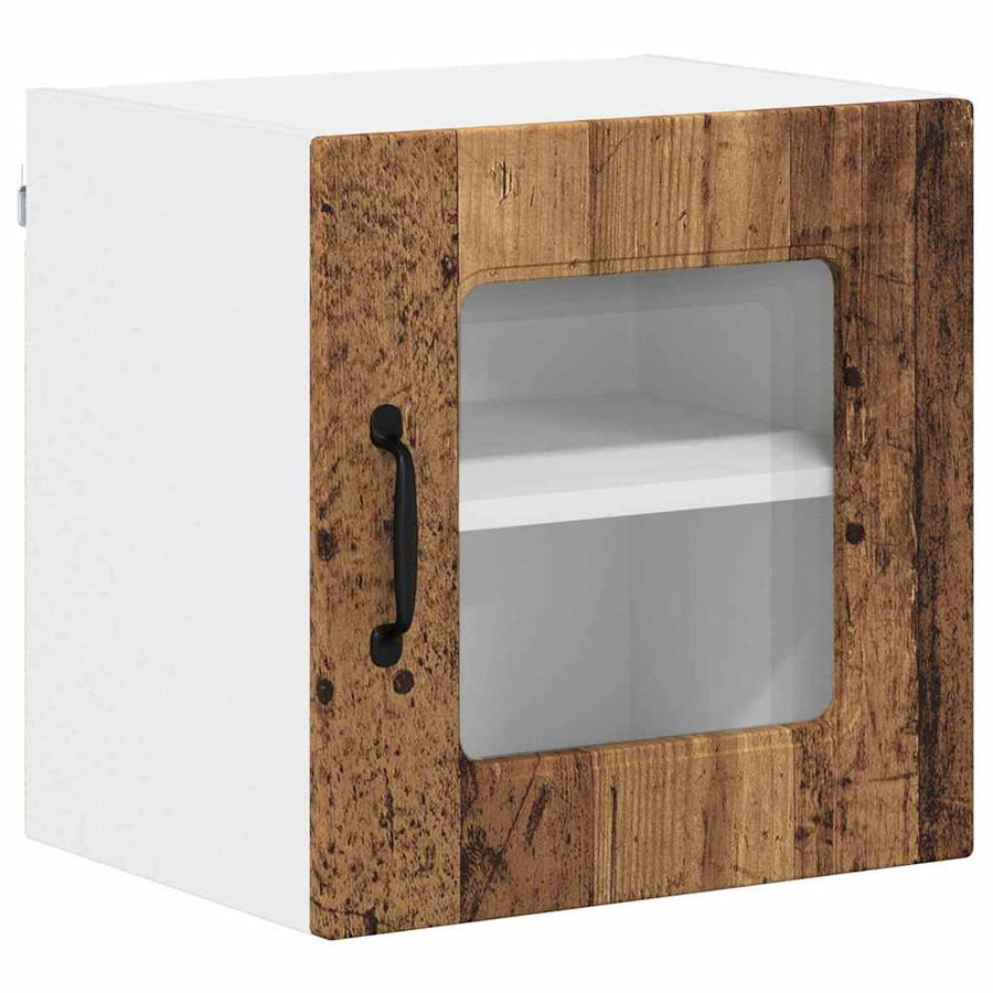 Keukenkast aan de muur met plank 2 pcs Oud Hout 40 x 31 x 40 cm