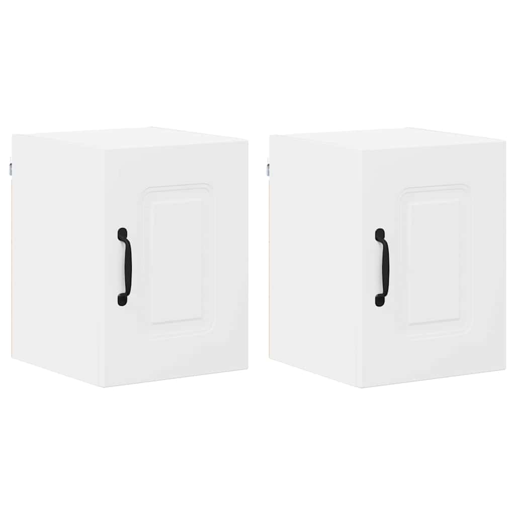Keukenkast aan de muur 2 pcs Wit 30 x 31 x 40 cm Bewerkt hout