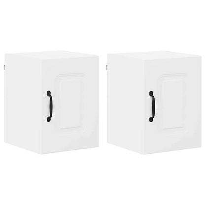 Keukenkast aan de muur 2 pcs Wit 30 x 31 x 40 cm Bewerkt hout