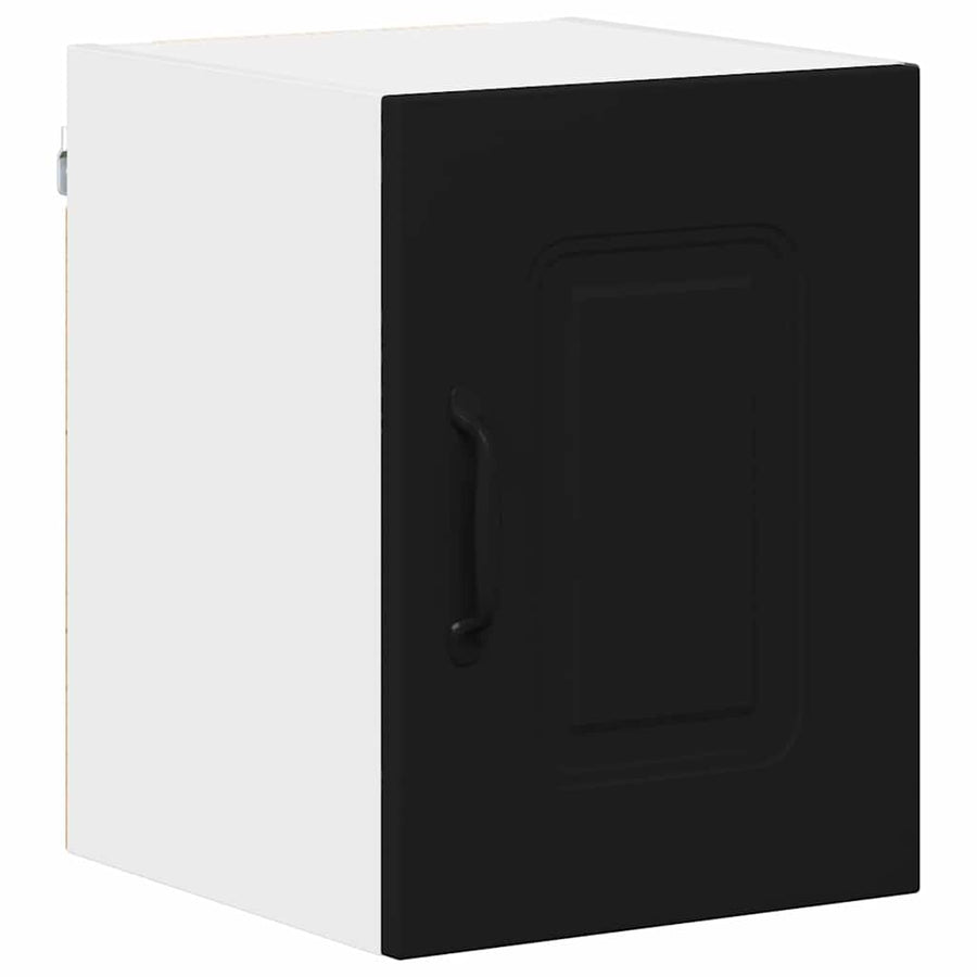Keukenkast aan de muur Zwart 30 x 31 x 40 cm Bewerkt hout