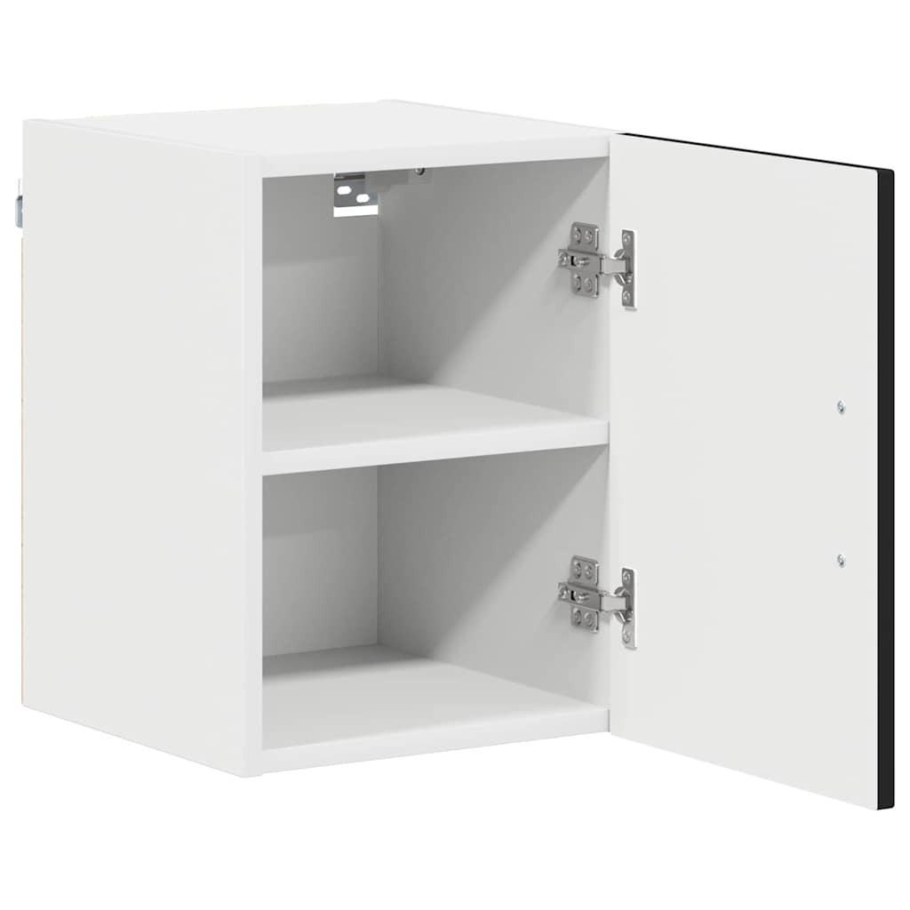 Keukenkast aan de muur 2 pcs Zwart 30 x 31 x 40 cm Bewerkt hout