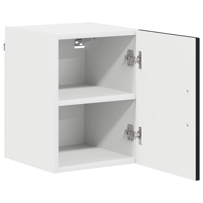 Keukenkast aan de muur 2 pcs Zwart 30 x 31 x 40 cm Bewerkt hout