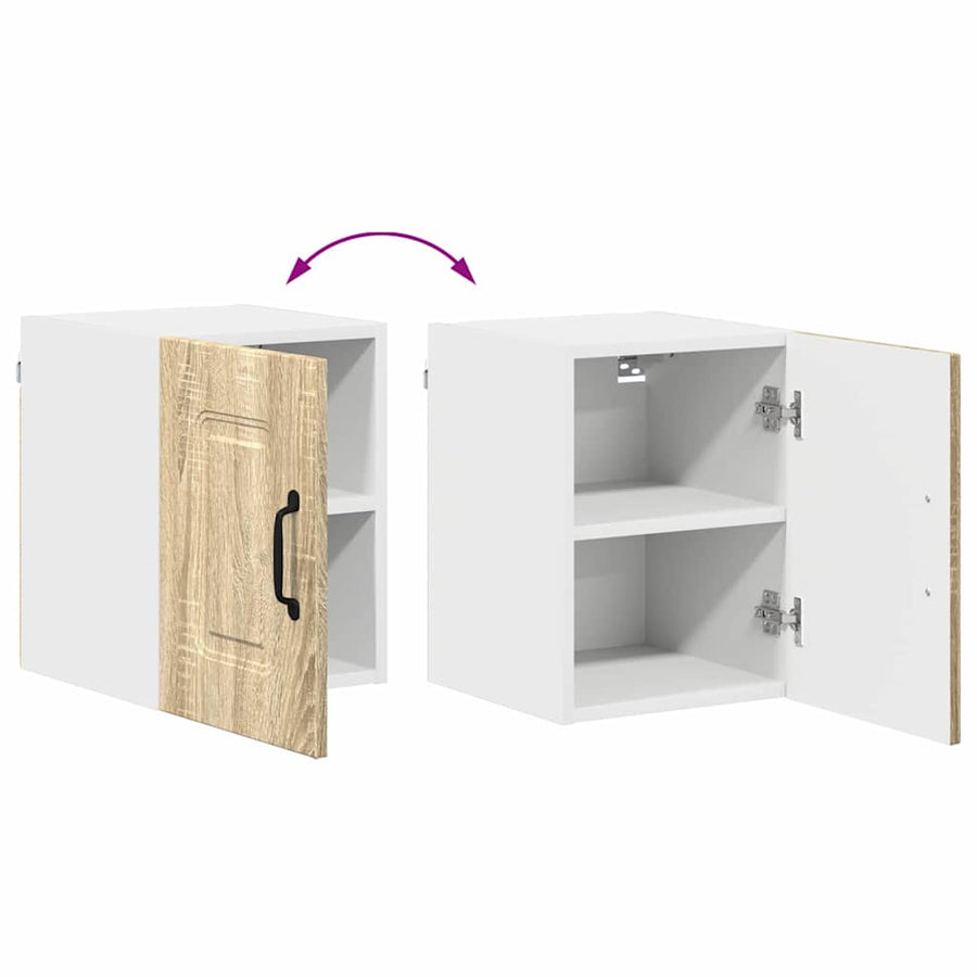 Keukenkast aan de muur met plank Sonoma Eiken 30 x 31 x 40 cm