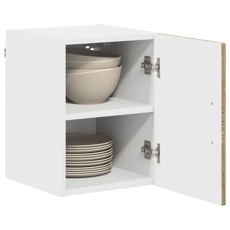 Keukenkast aan de muur met plank Sonoma Eiken 30 x 31 x 40 cm