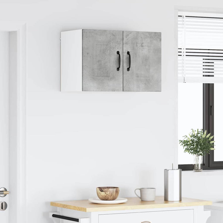 Keukenkast aan de muur 2 pcs Beton Grijs 30 x 31 x 40 cm