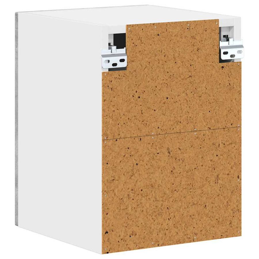 Keukenkast aan de muur 2 pcs Beton Grijs 30 x 31 x 40 cm