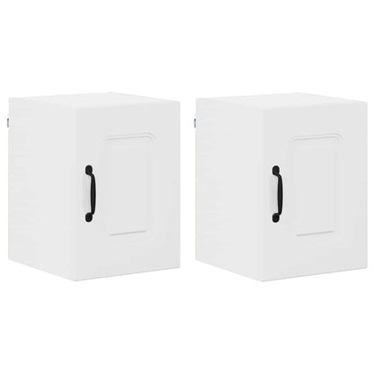 Keukenkast aan de muur 2 pcs Hoogglans wit 30 x 31 x 40 cm