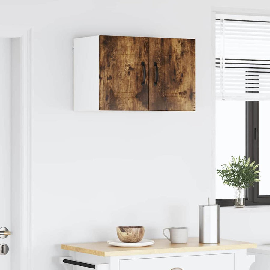 Keukenkast aan de muur 2 pcs Gerookt eiken 30 x 31 x 40 cm