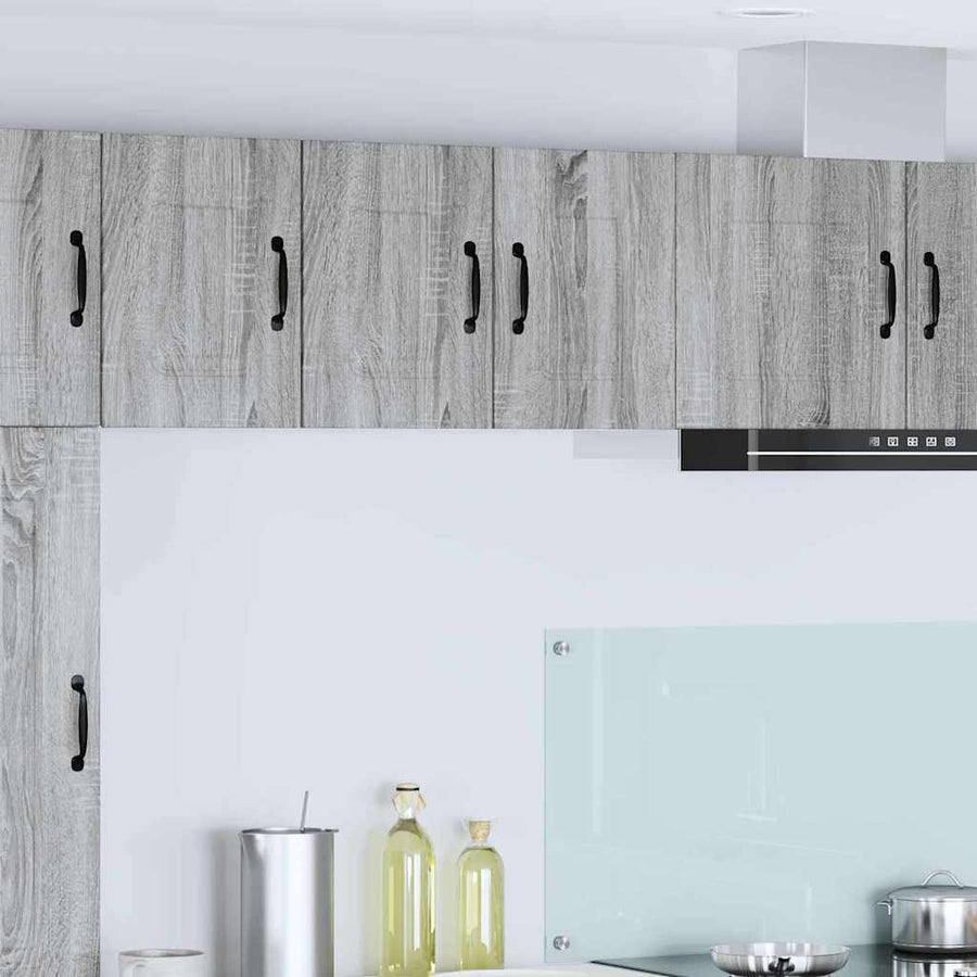 Keukenkast aan de muur met plank Grijs Sonoma 30 x 31 x 40 cm