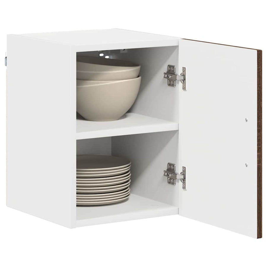 Keukenkast aan de muur Bruin Eiken 30 x 31 x 40 cm Bewerkt hout