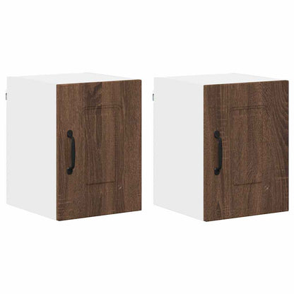 Keukenkast aan de muur 2 pcs Bruin Eiken 30 x 31 x 40 cm