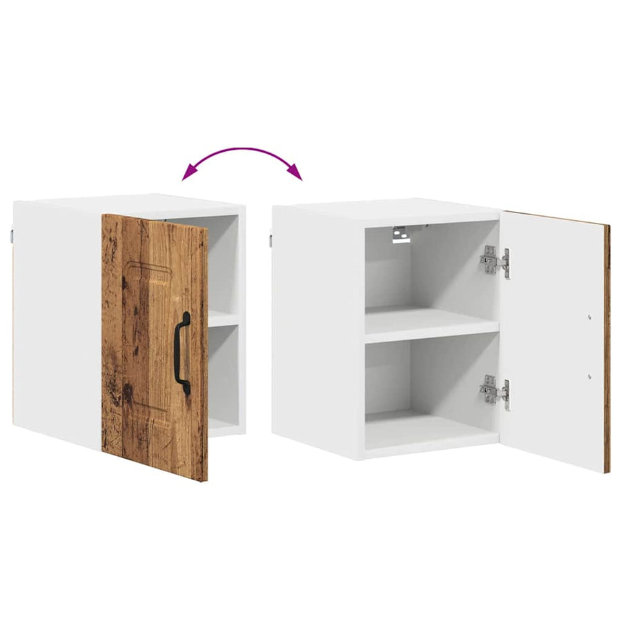 Keukenkast aan de muur Oud Hout 30 x 31 x 40 cm Bewerkt hout
