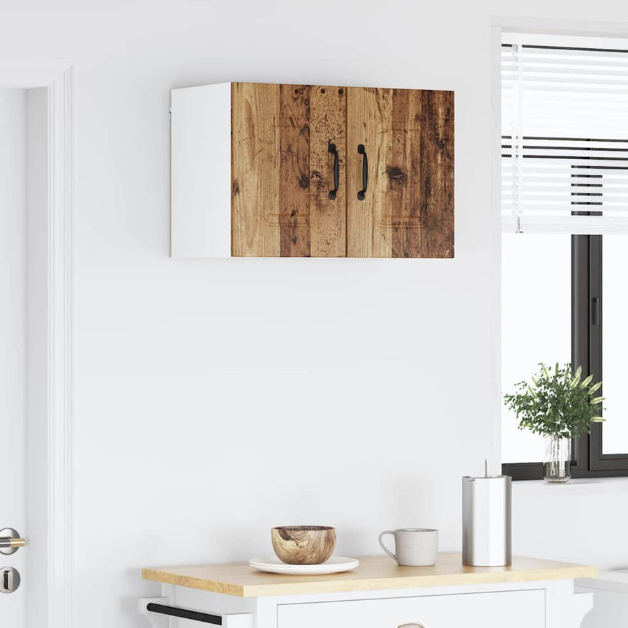 Keukenkast aan de muur met plank 2 pcs Oud Hout 30 x 31 x 40 cm