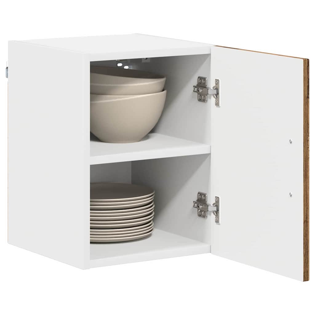 Keukenkast aan de muur met plank 2 pcs Oud Hout 30 x 31 x 40 cm
